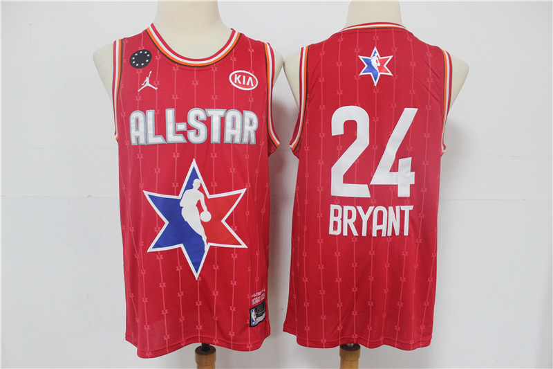 Men's Los Angeles Lakers #24 Kobe Bryant Red Jordan Brand 2020 All-Star Game Swingman Stitched NBA Jersey