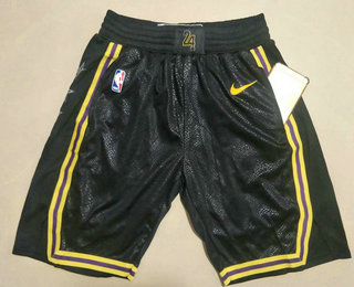 Men's Los Angeles Lakers Black 2020 Nike City Edition Stitched Shorts