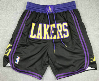 Men's Los Angeles Lakers Black 2023 City Icon Swingman Shorts