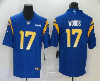 Men's Los Angeles Rams #17 Robert Woods Royal Blue 2020 NEW Vapor Untouchable Stitched NFL Nike Limited Jersey