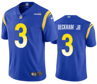 Men's Los Angeles Rams #3 Odell Beckham Jr. 2021 Vapor Untouchable Limited Stitched Football Royal Jersey