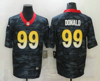 Men's Los Angeles Rams #99 Aaron Donald 2020 Camo Limited Stitched Nike NFL Jersey