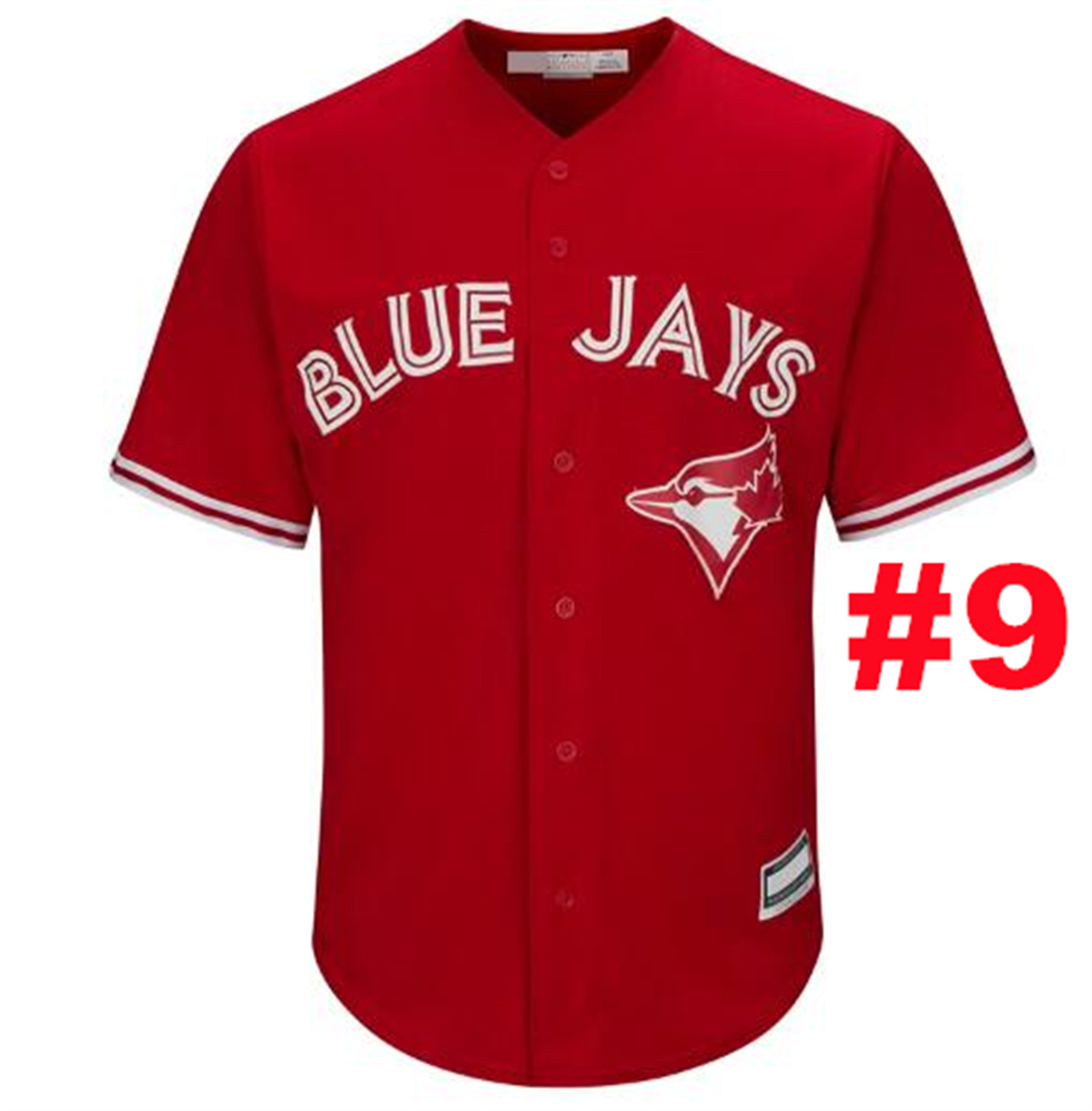 Men's MLB Toronto Blue Jays #9 Danny Jansen Red Cool Base Jersey