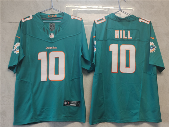 Men's Miami Dolphins #10 Tyreek Hill Green 2023 FUSE Vapor Limited Throwback Stitched Jersey