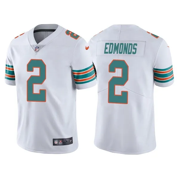 Men's Miami Dolphins #2 Chase Edmonds White Color Rush Limited Stitched Football Jersey