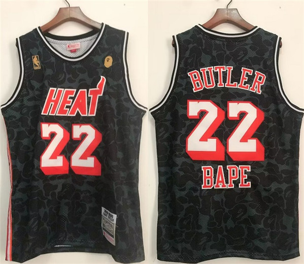 Men's Miami Heat #22 Jimmy Butler Black Stitched Jersey