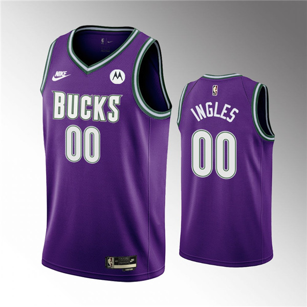 Men's Milwaukee Bucks Active Player Custom 2022-23 Purple Classic Edition Swingman Stitched Basketball Jersey