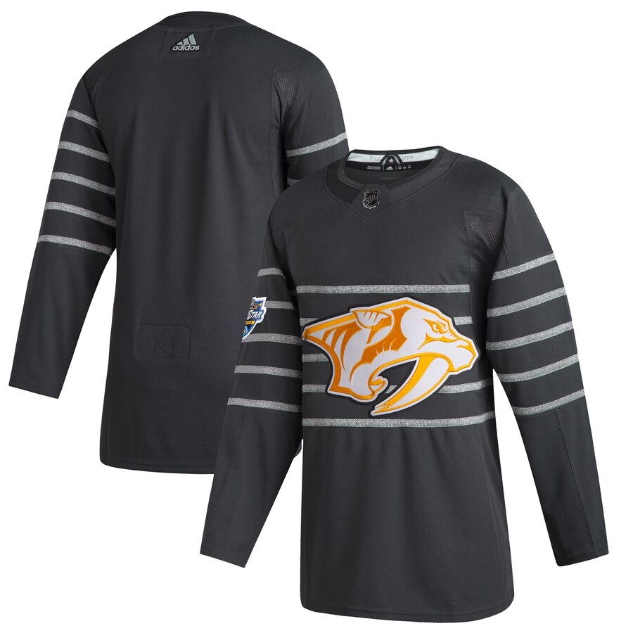 Men's Nashville Predators Blank Gray 2020 NHL All-Star Game Adidas Jersey