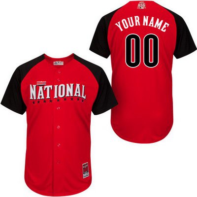 Men's National League Customized 2015 MLB All-Star Red Jersey