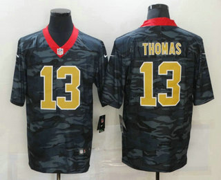 Men's New Orleans Saints #13 Michael Thomas 2020 Camo Limited Stitched Nike NFL Jersey
