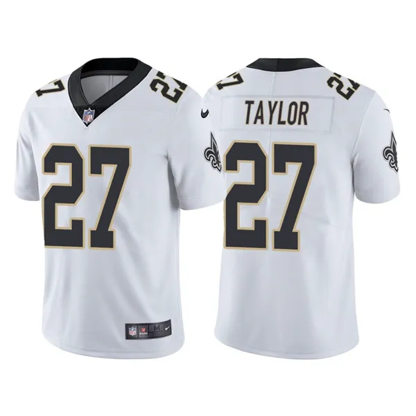 Men's New Orleans Saints #27 Alontae Taylor White Vapor Limited Stitched Jersey