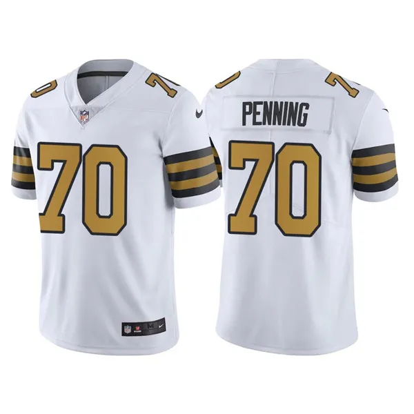 Men's New Orleans Saints #70 Trevor Penning White Color Rush Limited Stitched Jersey