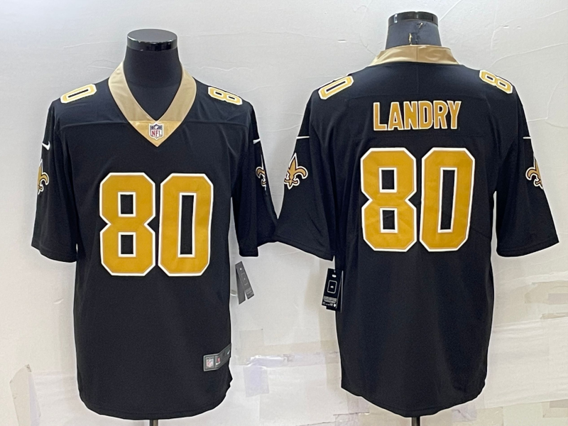Men's New Orleans Saints #80 Jarvis Landry Black 2022 Vapor Untouchable Stitched NFL Nike Limited Jersey