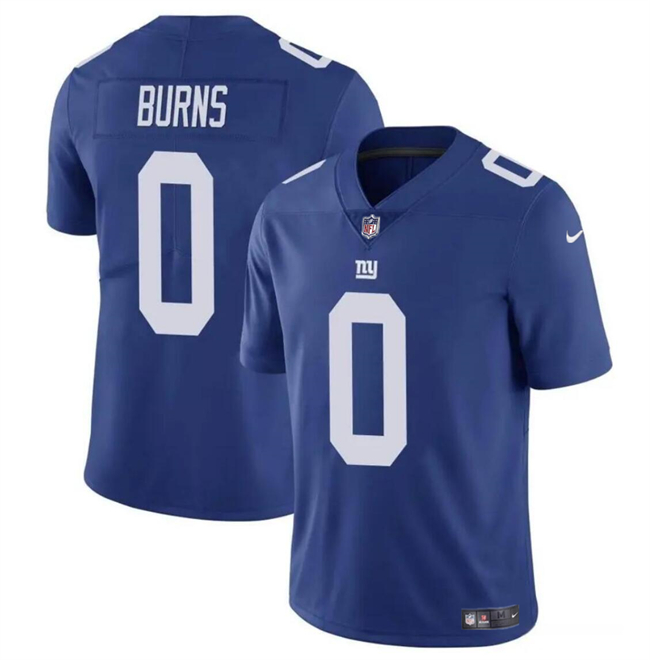 Men's New York Giants #0 Brian Burns Blue Vapor Untouchable Limited Football Stitched Jersey