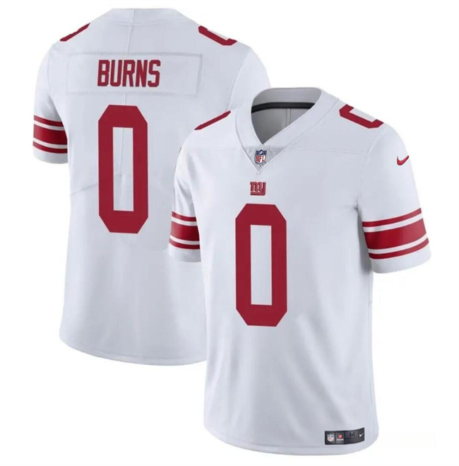 Men's New York Giants #0 Brian Burns White Vapor Untouchable Limited Football Stitched Jersey