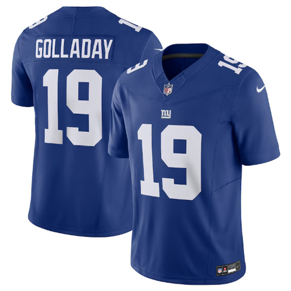 Men's New York Giants #19 Kenny Golladay Blue 2023 F.U.S.E. Vapor Untouchable Limited Stitched Jersey