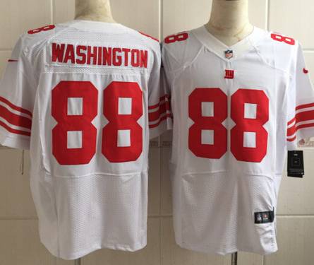 Men's New York Giants #88 Corey Washington Nike White Elite Jersey