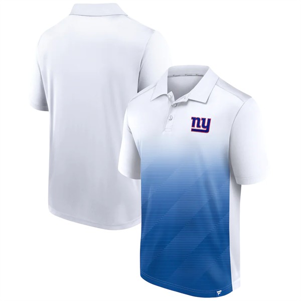 Men's New York Giants White Royal Iconic Parameter Sublimated Polo