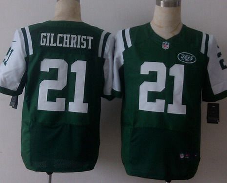 Men's New York Jets #21 Marcus Gilchrist Nike Green Elite Jersey