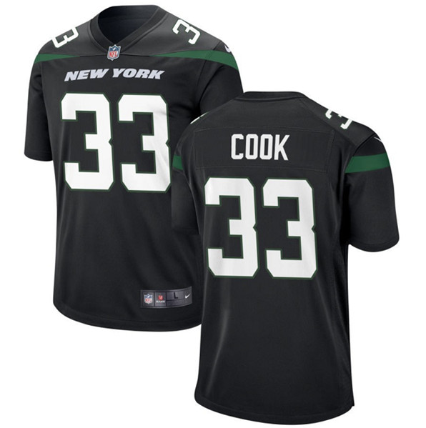 Men's New York Jets #33 Dalvin Cook Black Stitched Vapor Untouchable Limited Jersey
