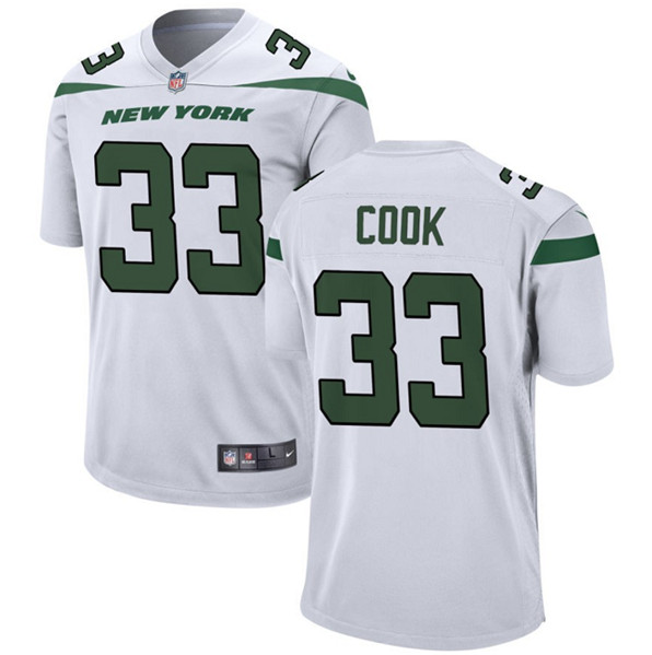 Men's New York Jets #33 Dalvin Cook White Stitched Vapor Untouchable Limited Jersey