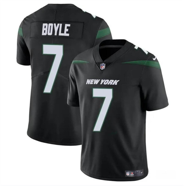 Men's New York Jets #7 Tim Boyle Black Vapor Untouchable Limited Stitched Jersey
