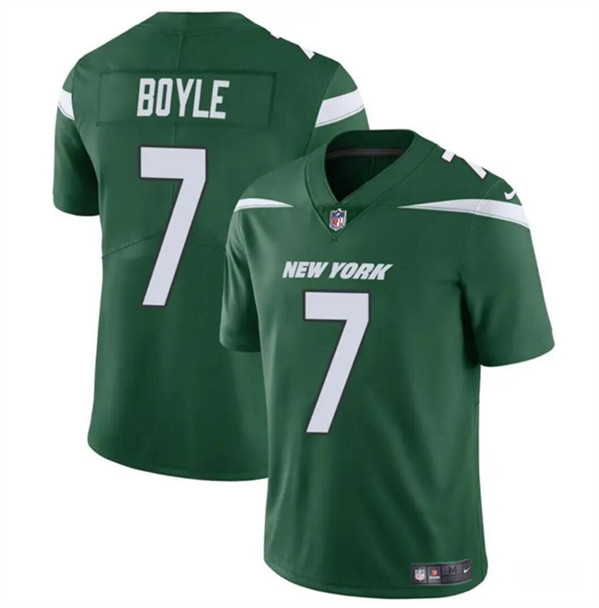 Men's New York Jets #7 Tim Boyle Green Vapor Untouchable Limited Stitched Jersey