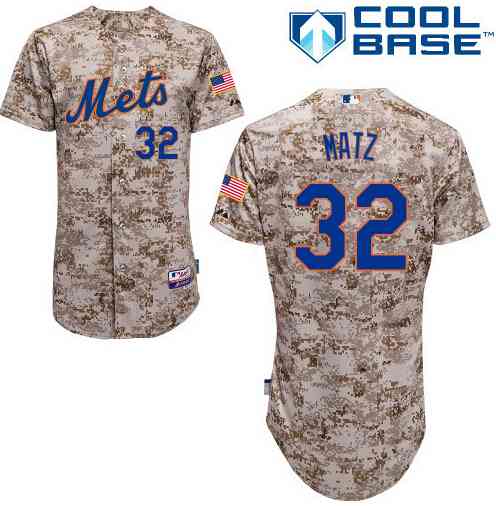 Men's New York Mets #32 Steven Matz 2014 Camo Jersey 