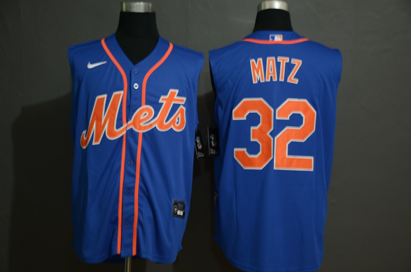 Men's New York Mets #32 Steven Matz Blue 2020 Cool and Refreshing Sleeveless Fan Stitched MLB Nike Jersey