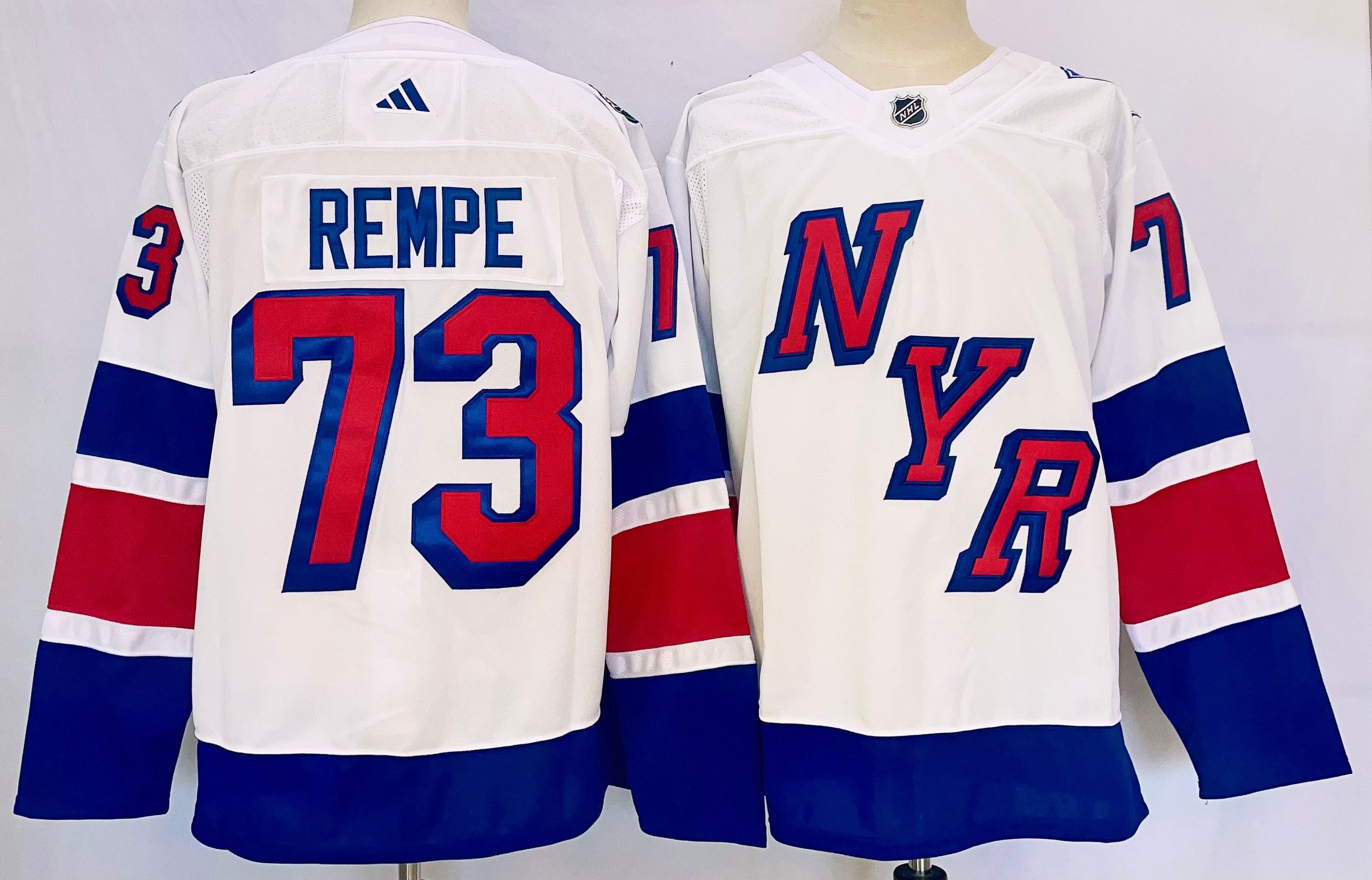 Men's New York Rangers #73 Matt Rempe White 2024 Stadi