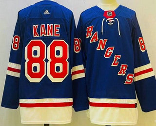 Men's New York Rangers #88 Patrick Kane Blue Authentic Jersey