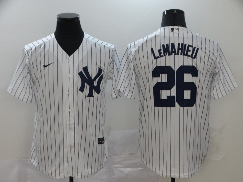 Men's New York Yankees #26 DJ LeMahieu White Home Stitched MLB Cool Base Nike Jersey