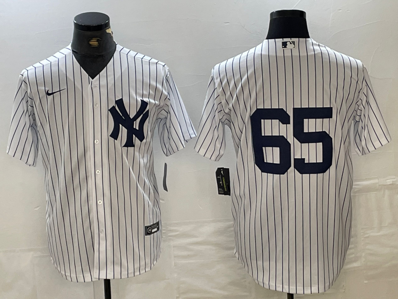 Men's New York Yankees #65 Nestor Cortes Jr No Name White Stitched Cool Base Nike Jersey