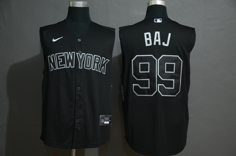 Men's New York Yankees #99 Aaron Judge Black 2020 Cool and Refreshing Sleeveless Fan Stitched MLB Nike Jersey
