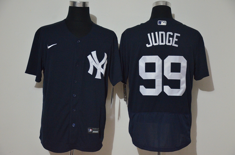 Men's New York Yankees #99 Aaron Judge Black Stitched MLB Flex Base Nike Jersey