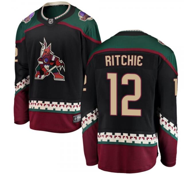 Men's Nick Ritchie Arizona Coyotes #12 Black Alternate Jersey
