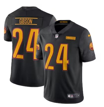 Men's Nike Antonio Gibson #24 Black Washington Commanders Alternate Vapor Limited Jersey
