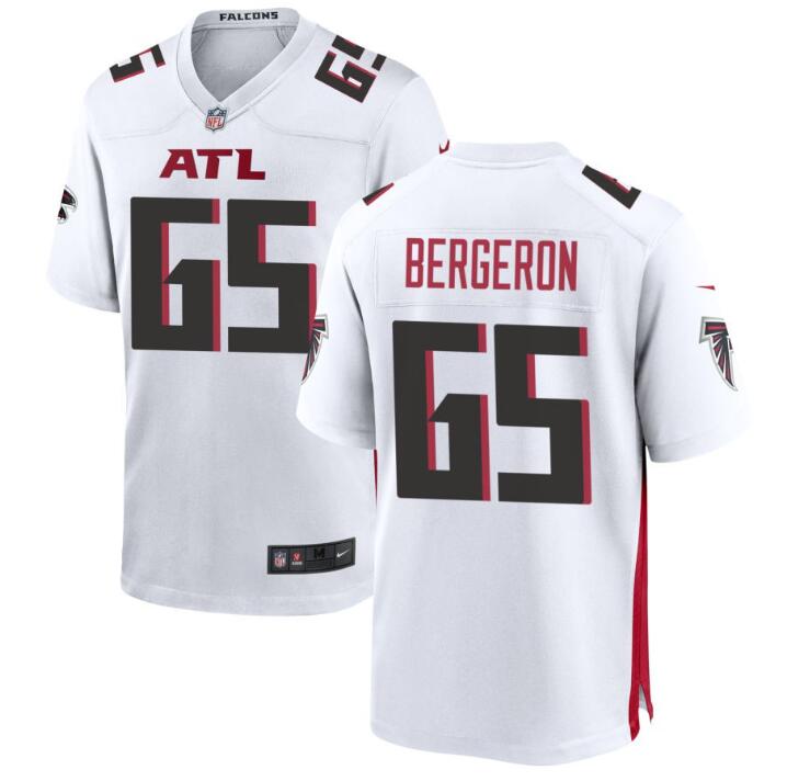 Men's Nike Atlanta Falcons #65 Matthew Bergeron White Game Jersey