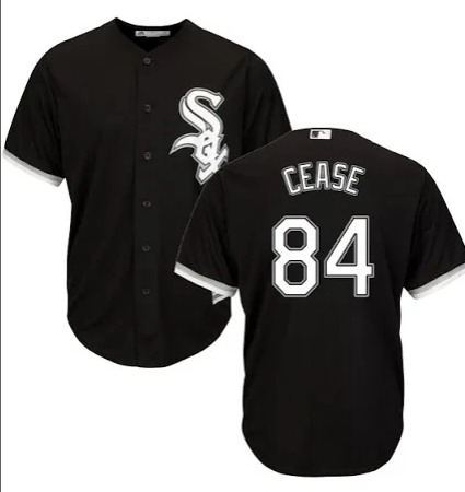 Men's Nike Chicago White Sox #84 Dylan Cease Black Alternate Authentic Player MLB Jersey