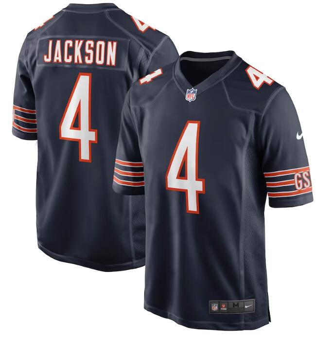 Men's Nike Eddie Jackson Navy Chicago Bears #4 Game Player Jersey