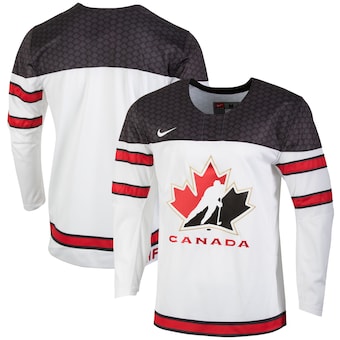 Men's Nike White Hockey Canada - Team Replica Jersey