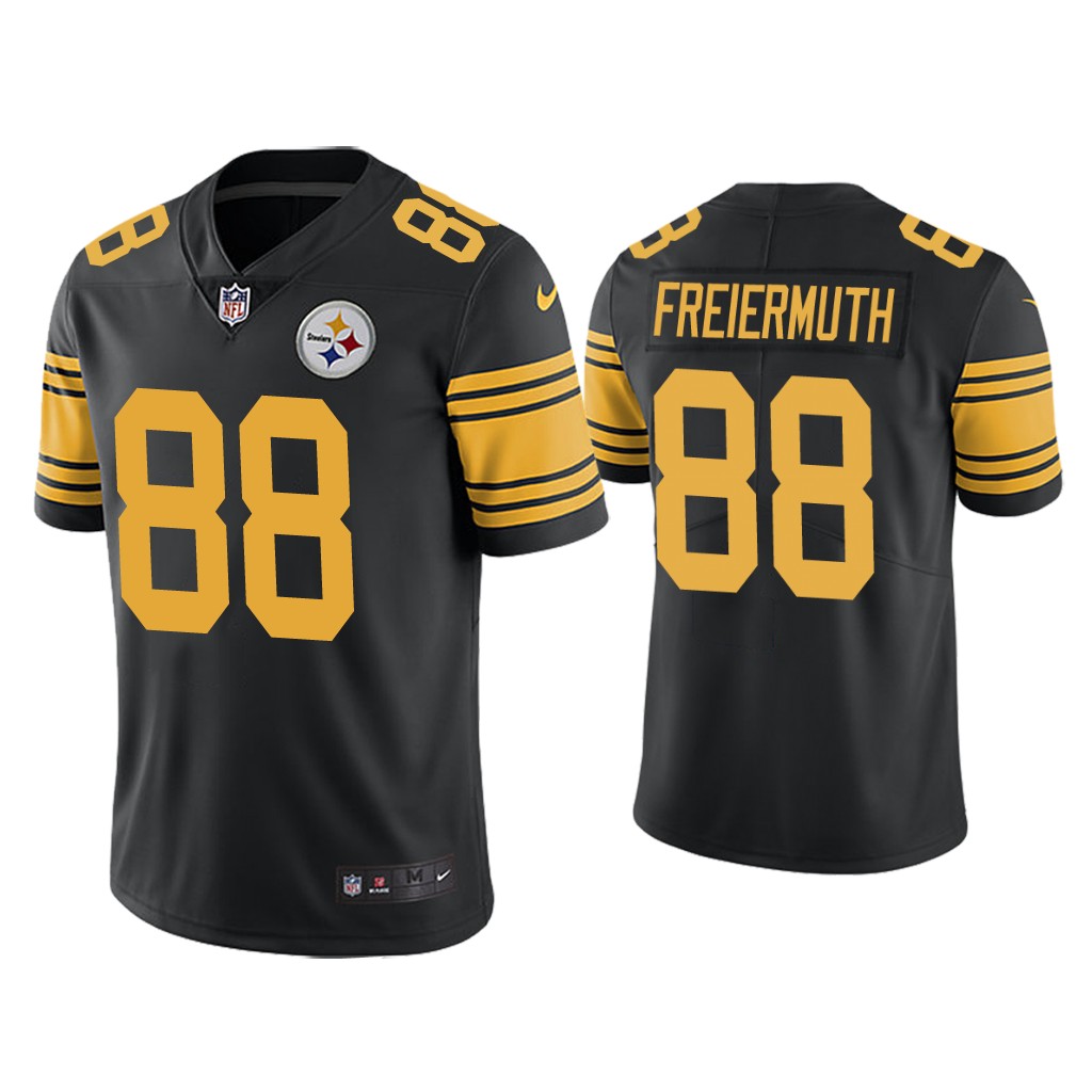 Men's Pat Freiermuth Steelers #88 Color Rush Limited Jersey Black
