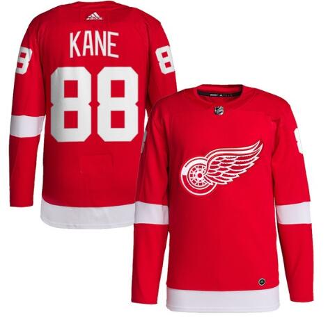Men's Patrick Kane Detroit Red Wings #88 Adidas Home Authentic Pro Jersey - Red