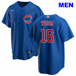 Men's Patrick Wisdom Chicago Cubs Alternate ROYAL Jersey by Nike