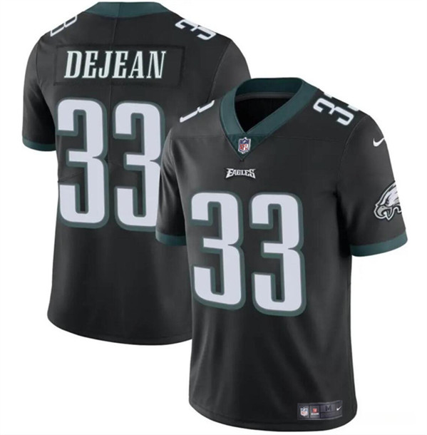 Men's Philadelphia Eagles #33 Cooper DeJean Black 2024 Draft Vapor Untouchable Limited Football Stitched Jersey