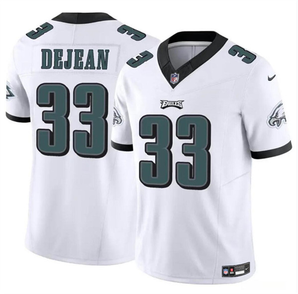 Men's Philadelphia Eagles #33 Cooper DeJean White 2024 Draft F.U.S.E. Vapor Untouchable Limited Football Stitched Jersey