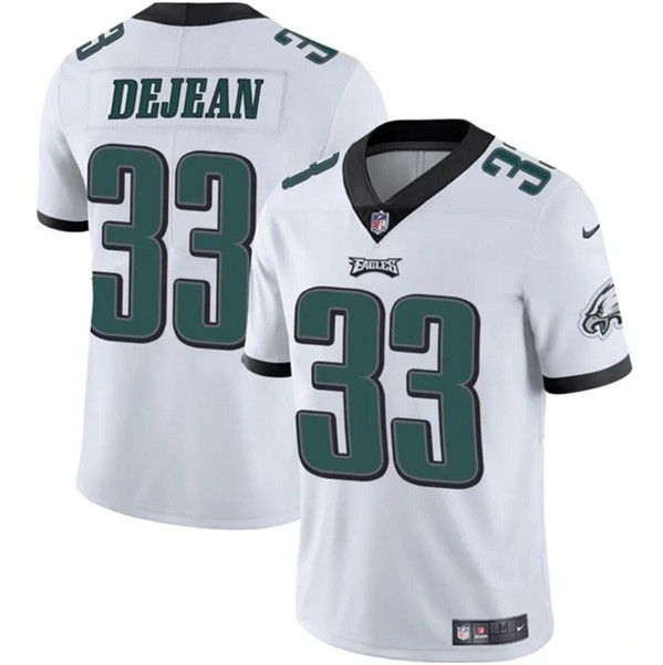 Men's Philadelphia Eagles #33 Cooper DeJean White 2024 Draft Vapor Untouchable Limited Football Stitched Jersey