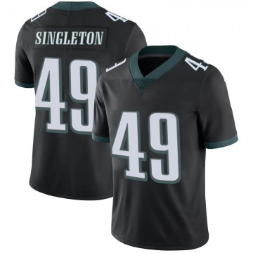 Men's Philadelphia Eagles #49 Alex Singleton Black Limited Alternate Vapor Untouchable Jersey By Nike