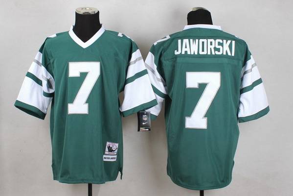 Men's Philadelphia Eagles #7 Ron Jaworski Light Green Throwback Jersey