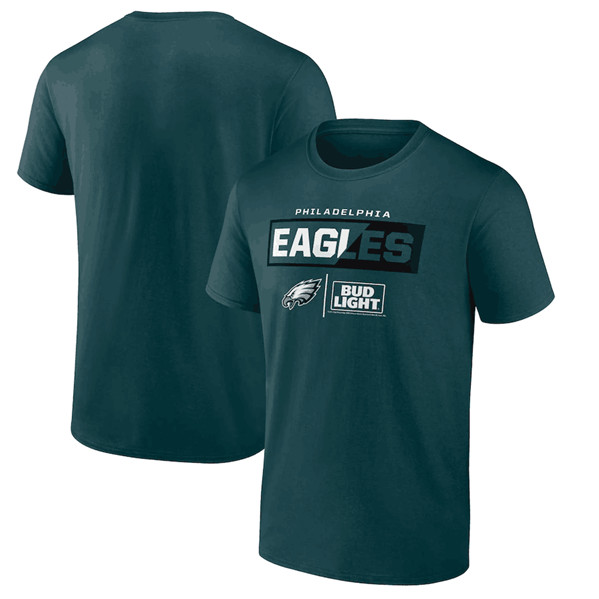 Men's Philadelphia Eagles Green x Bud Light T-Shirt